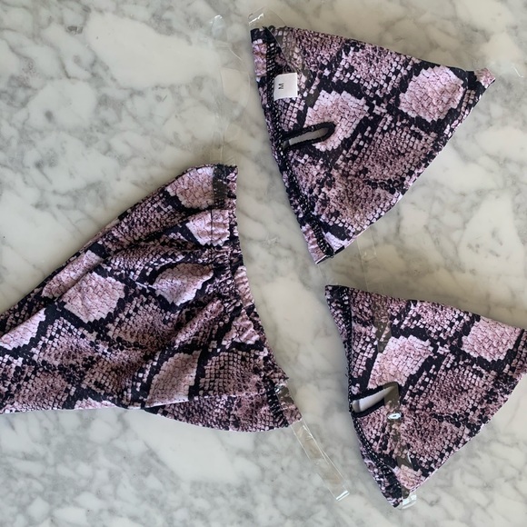 Snake Print Clear Straps Bikini - Picture 8 of 8